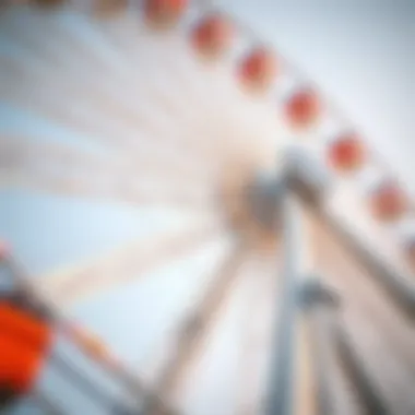 Architectural Marvel: Close-Up of the Ferris Wheel's Design Close-up of the intricate design of the Ferris Wheel