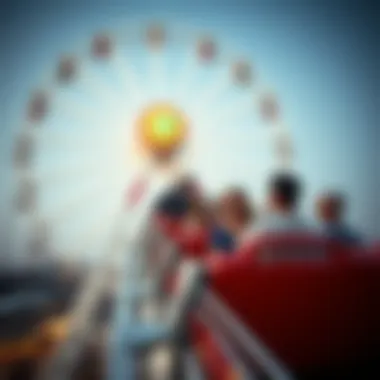 Delightful Experience: Tourists on the Ferris Wheel Visitors enjoying the ride on the Ferris Wheel