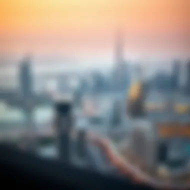 Dubai Skyline: A Hub for Real Estate Investment Scenic view of Dubai skyline representing real estate opportunities