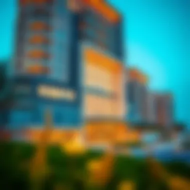 Architectural Marvel of Louvre Abu Dhabi Residences Stunning exterior view of Louvre Abu Dhabi Residences