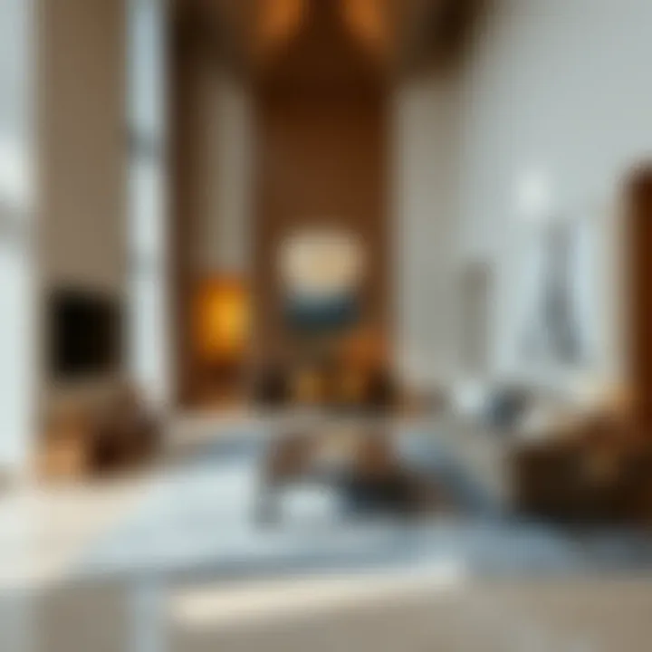 Interior Elegance of Louvre Abu Dhabi Residences Luxurious living space within the residences