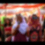 A vibrant gathering celebrating diversity at Mamzar Beach.