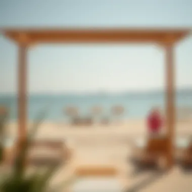 Tranquil View of Mamzar Beach A serene view of Mamzar Beach promoting tranquility.