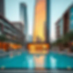 Architectural marvel of Media One Tower showcasing its sleek design