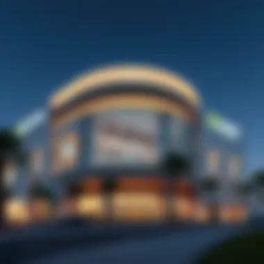 Architectural rendering of Meydan One Mall exterior