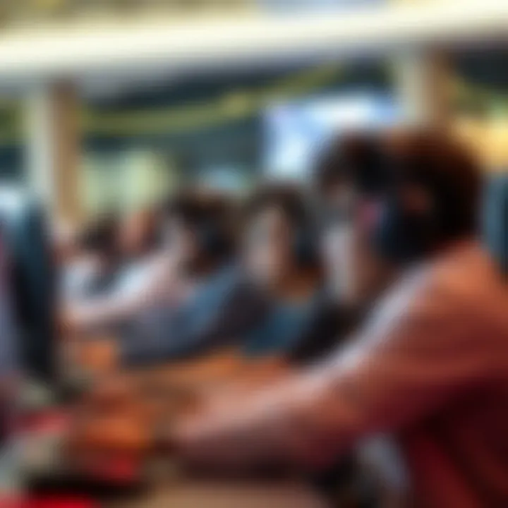 Excitement of Competitive Gaming Tournaments A group of young adults engaged in a competitive gaming tournament