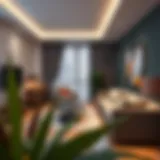 Modern furnished studio in Abu Hail showcasing interior design
