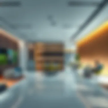 Stylish Office Interior in Dubai Interior of a contemporary office space in Dubai highlighting design and functionality