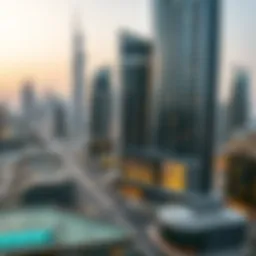 A panoramic view of Dubai's skyline showcasing modern architecture