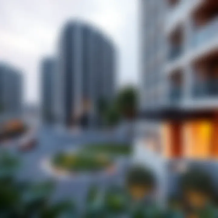 Modern Living: Dubai's Residential Landscape A picturesque view of a modern residential area in Dubai