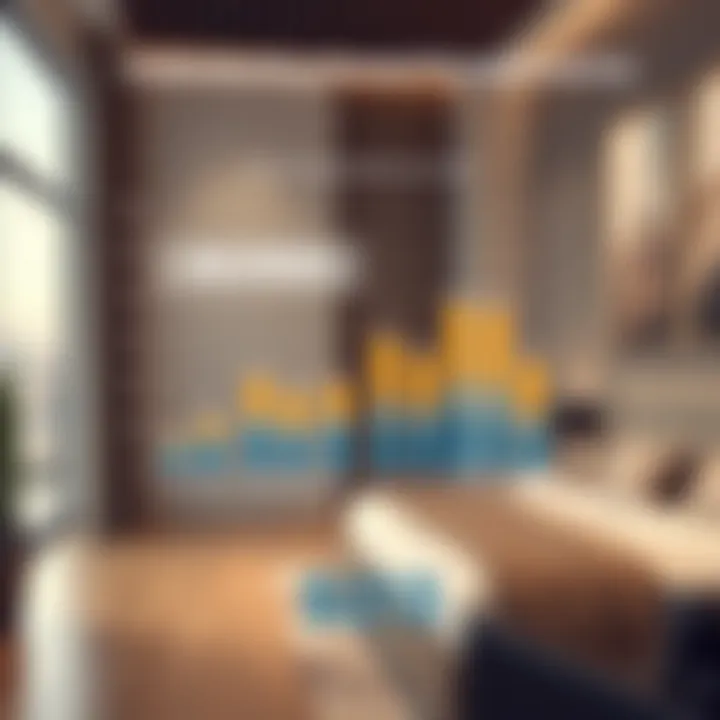 Infographic displaying rental price trends in Dubai