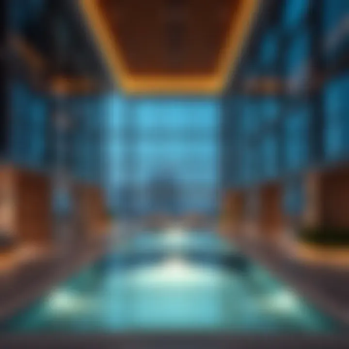 Luxurious amenities at Nopoli Tower including the pool and fitness center