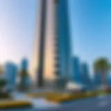 Stunning view of Nopoli Tower showcasing its unique architecture