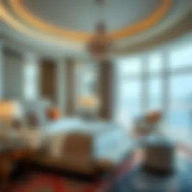 Opulent Guest Room Experience Luxurious guest room interiors highlighting elegance and comfort