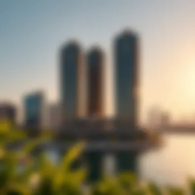 The Iconic Pullman Jumeirah Lakes Towers in Dubai Stunning view of Pullman Jumeirah Lakes Towers against Dubai skyline