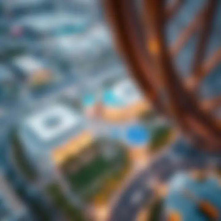 Aerial view of Techno Park Dubai showcasing modern architecture and innovation.