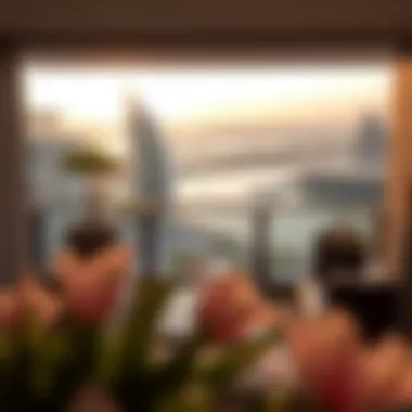 Breathtaking Balcony Views Stunning view from a luxurious penthouse balcony overlooking The Palm