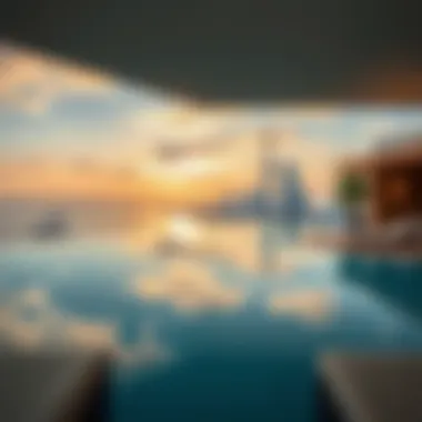 Luxurious Infinity Pool Experience Infinity pool with skyline views in a penthouse at The Palm