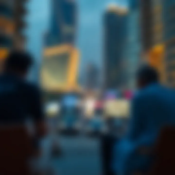 Investors analyzing market trends and opportunities