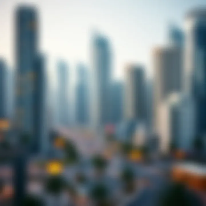 Vibrant urban landscape showcasing the impact of real estate development