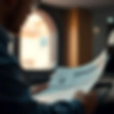 Analyzing Traffic Fine Information Person reviewing traffic fine documents