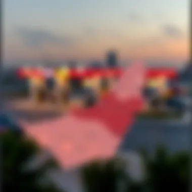 Map illustrating regional petrol price differences in the UAE