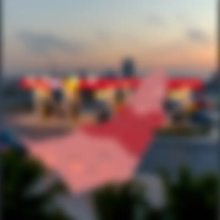 Map illustrating regional petrol price differences in the UAE