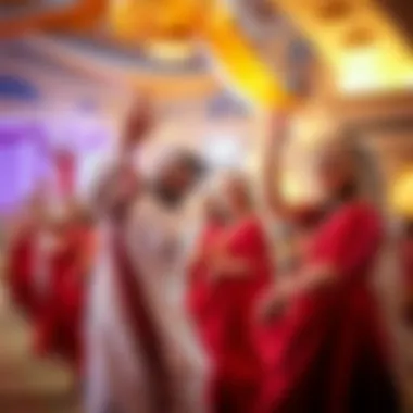 Cultural Dance Celebrating Emirati Heritage Traditional Emirati dance performed in a vibrant cultural celebration.