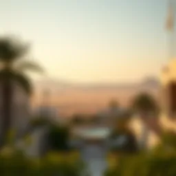 A serene landscape of the UAE on a Monday holiday