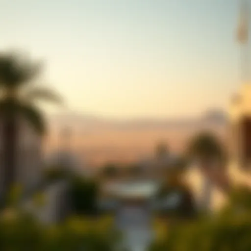 A serene landscape of the UAE on a Monday holiday