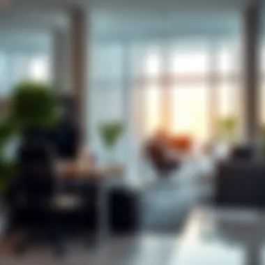 Relaxed Office Atmosphere on a Monday Holiday An office setting showing a relaxed atmosphere on a holiday