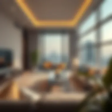 A modern apartment in Dubai showcasing the subleasing concept