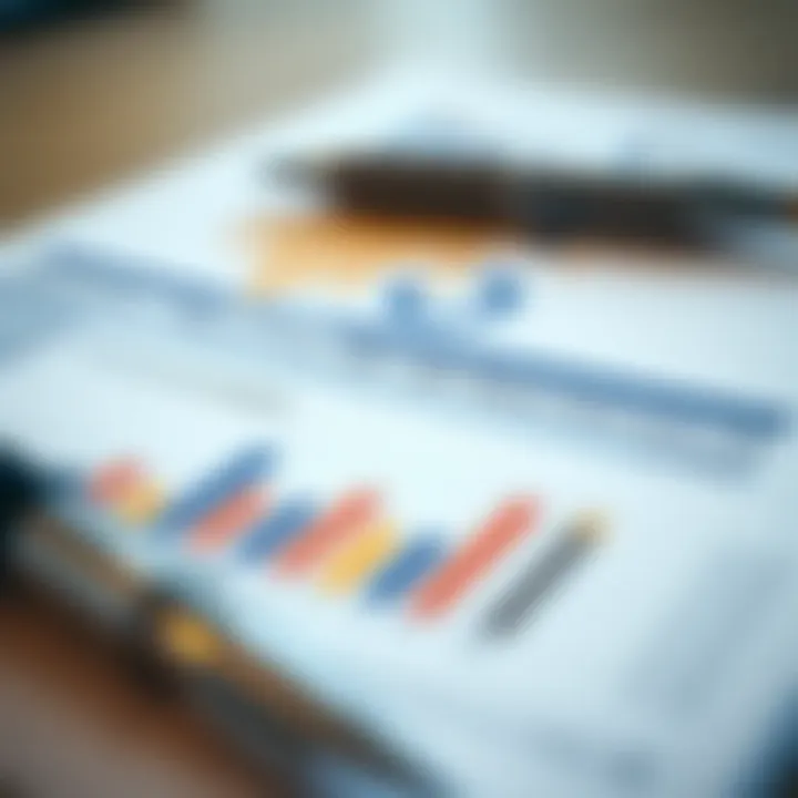 Close-up of a financial analysis report with Dubai real estate data