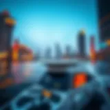 A modern RTA boat navigating Dubai's waters