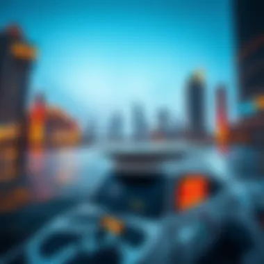 A modern RTA boat navigating Dubai's waters