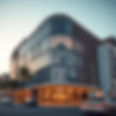 The Modern Architecture of the Wasl Office Facade of the Wasl Office building showcasing modern architecture