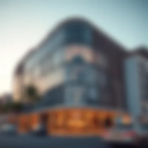 The Modern Architecture of the Wasl Office Facade of the Wasl Office building showcasing modern architecture