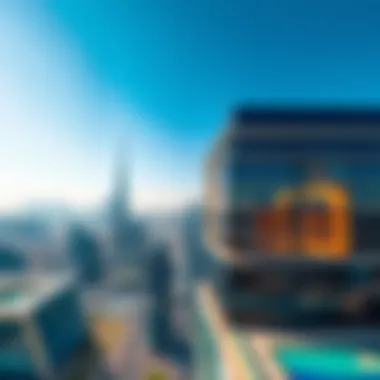 Aerial view of Dubai skyline showcasing modern architecture