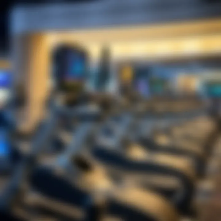 State-of-the-art cardio machines at Yas Mall Gym