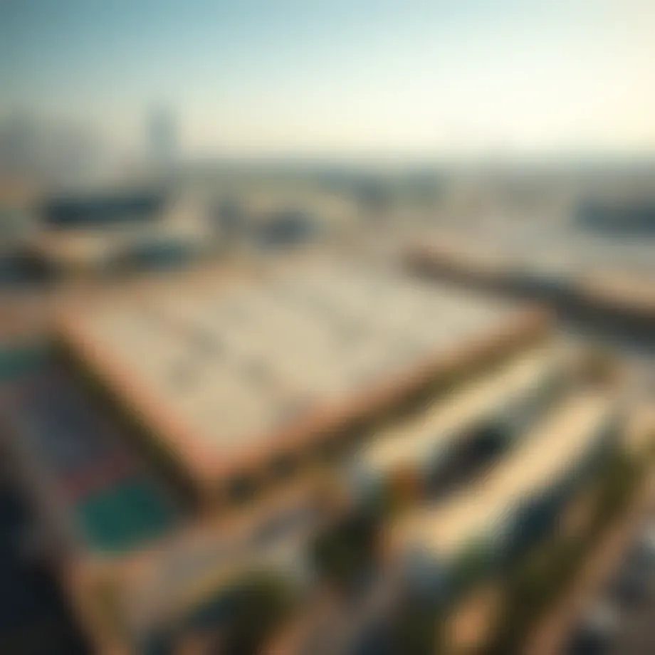 Aerial view of the Zabeel parking area showcasing its layout and accessibility